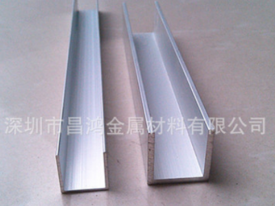 玻璃固定卡槽鋁合金U形槽鋁型材滑槽包邊U型鋁材條10*10*1內(nèi)槽8mm