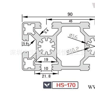 工業(yè)鋁型材.4590鋁型材