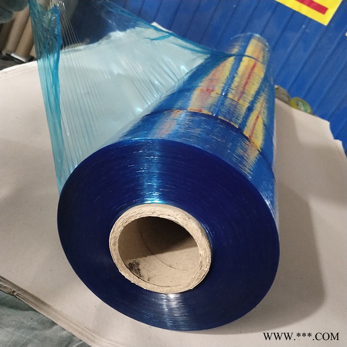 葉豐 纏繞膜 藍色纏繞膜 鋁板保護膜 包裝膜 PVC包裝膜 塑料包裝膜生產(chǎn)廠家藍色透明纏繞膜