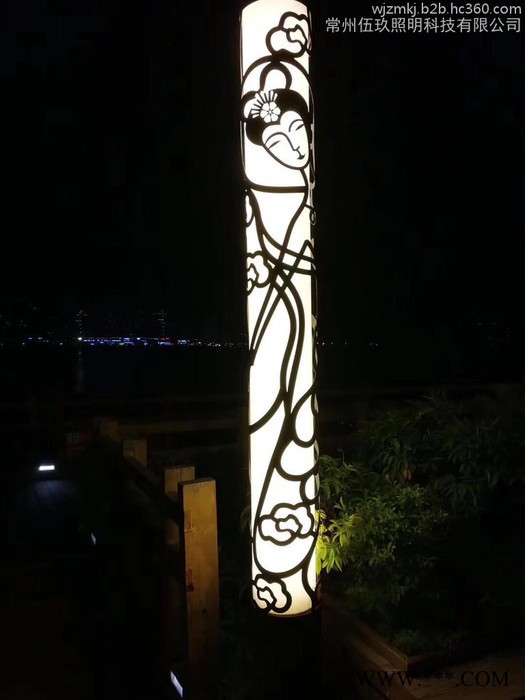 常州3米4米5米FNZH伍玖照明JGD683四川廣元園林廣場(chǎng)中式綠化太陽(yáng)能鋁型材歐式庭院燈景觀燈柱廠家路燈方燈批發(fā)