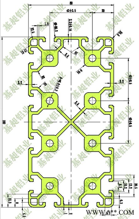 供應(yīng)設(shè)備框架鋁型材80160、80120、9090、100100工業(yè)鋁型材