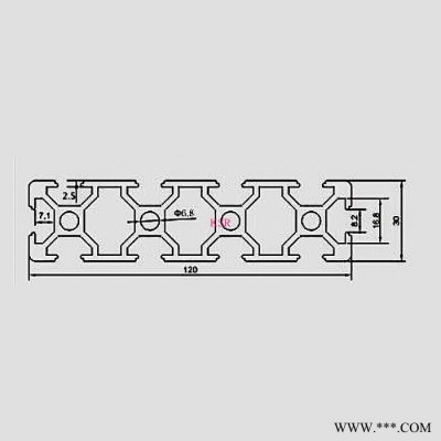 工業(yè)鋁合金型材30150高強(qiáng)度 雕刻機(jī)面板 DIY支架 移門軌道鋁型材