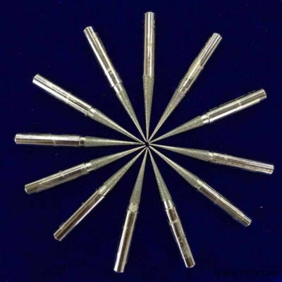 科美  【電鍍砂輪廠家】 合金金屬砂輪 電鍍磨棒廠家 30°錐形角 L40/60