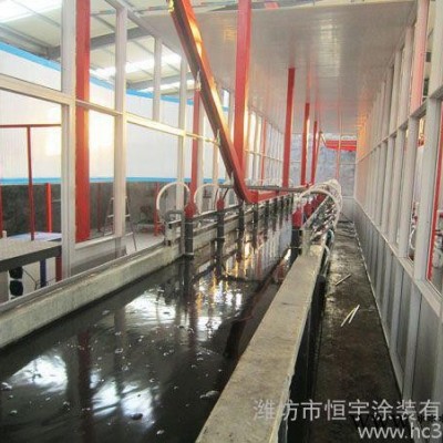 供應電泳主循環系統，電泳生產線