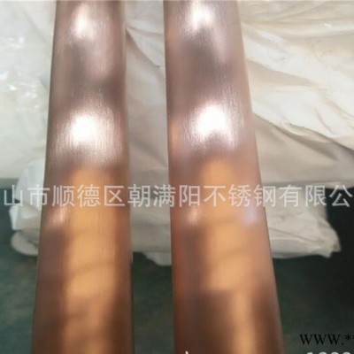 304不銹鋼鏡面玫瑰金管 真空電鍍直銷
