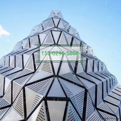 包柱鋁單板異形穿孔鏤空雕花來圖定制氟碳木紋熱轉(zhuǎn)印定做鋁板廠家